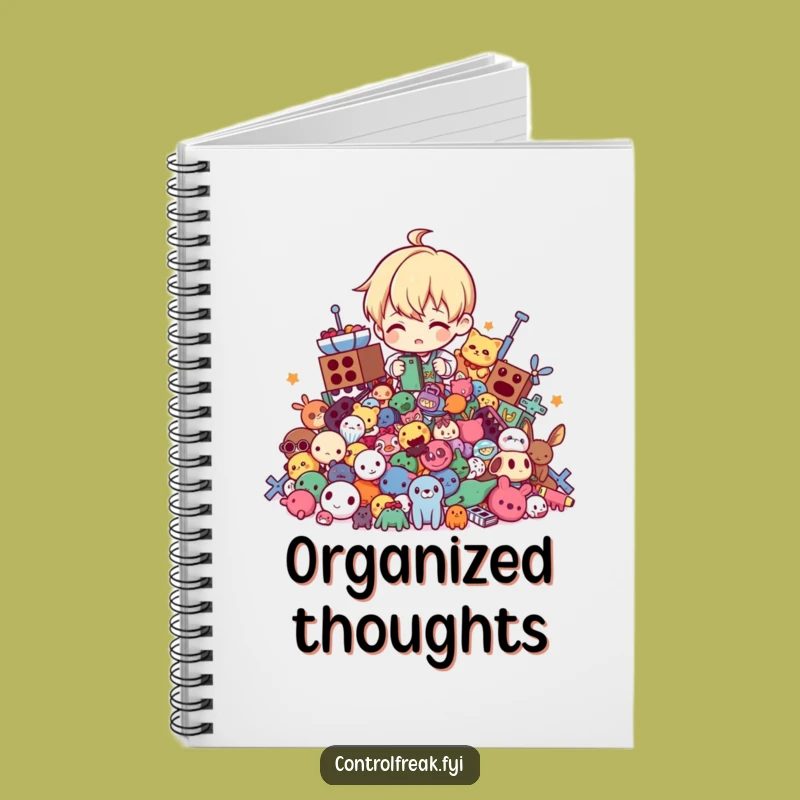 Funny 'Tidy Titan' Notebook: Journal Character Organizing Toys, Perfect Gift for Organized Notes!