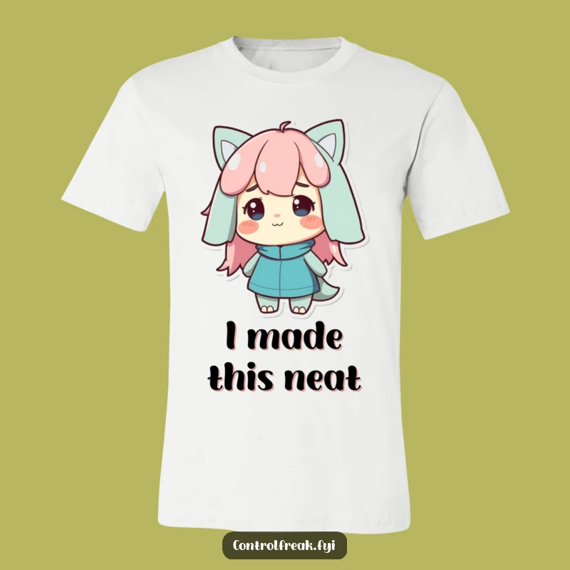 Funny Satisfied Nod Character T-Shirt: Wear Your Love for Order with Pride