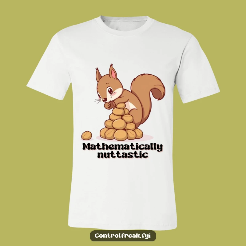 Funny Squirrel Nut Pyramid Tee - Hilarious T-Shirt for Nature Lovers and Organizers