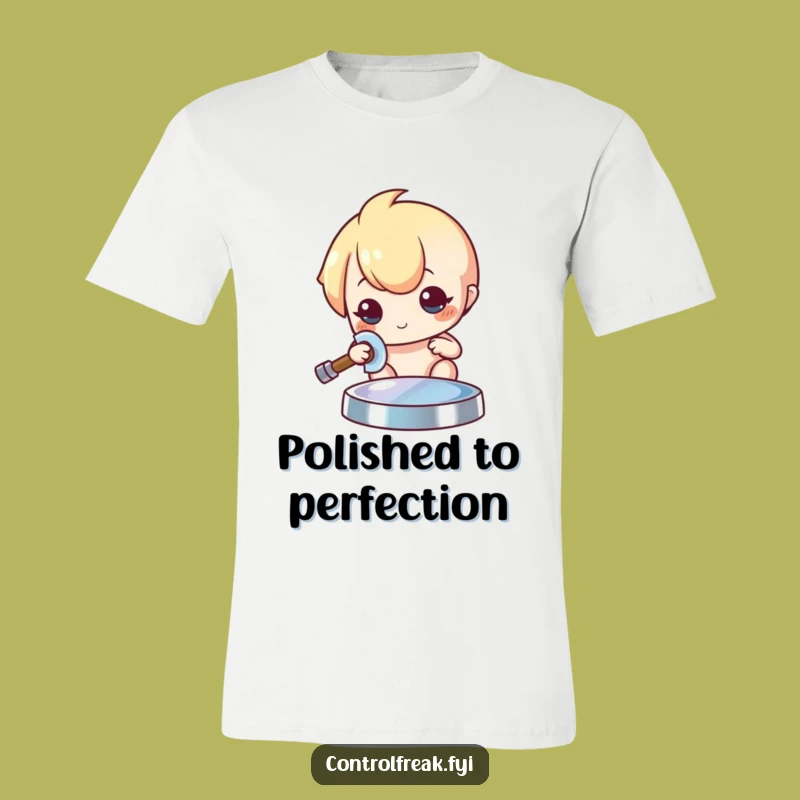 Funny Kawaii Polisher T-Shirt: Meticulous Shine Lover, Gleaming Apparel, Ideal Gift
