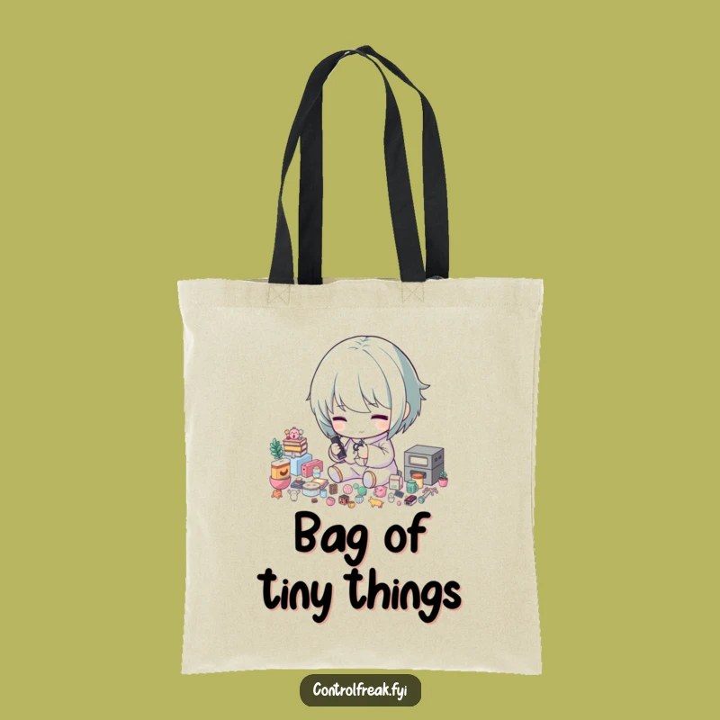 Funny Organizer Tote Bag: Character Sorting Tiny Items, Practical Funny Gift
