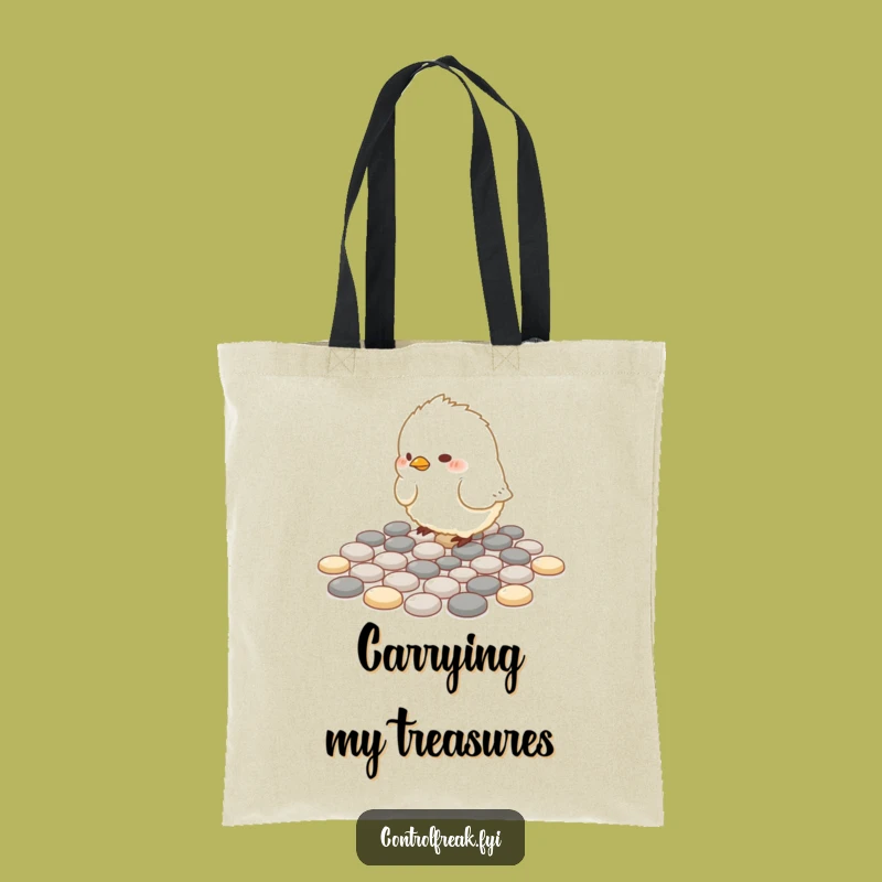 Funny Bird Pattern Tote Bag: Carry Your Essentials with Geometric Precision