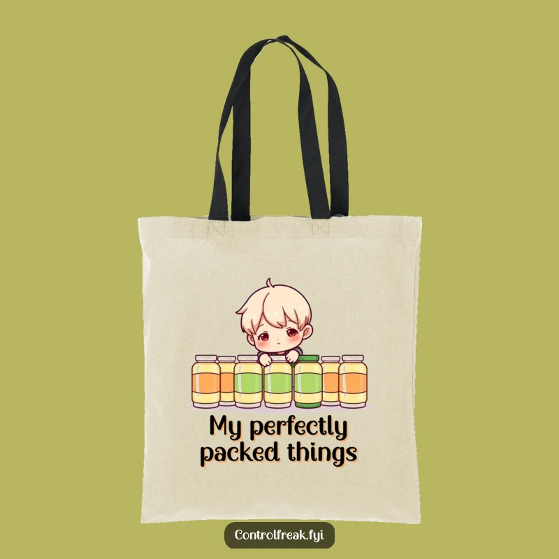 Funny Tote Bag: Perfectionist Prankster - Chic and Hilarious Bag for the Detail-Obsessed