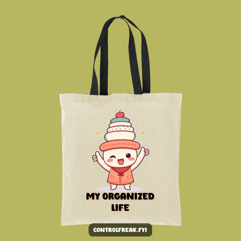 Funny Kawaii Perfectionist Tote Bag: Carry Your Triumphs with This Organized & Stylish Bag!